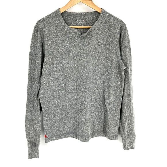 Untuckit Alvento Shirt Size Small Mens Gray Pullover Long Sleeve Casual Tee - Picture 1 of 8